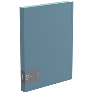 Папка на 4-х кольцах Berlingo "Soft", 25мм, 600мкм, ниагара