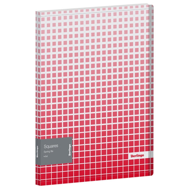 Папка с пружинным скоросшивателем Berlingo "Squares", 17мм, 600мкм, с внутр. карманом, с рисунком Папка с пружинным скоросшивателем Berlingo "Squares", 17мм, 600мкм, с внутр. карманом, с рисунком