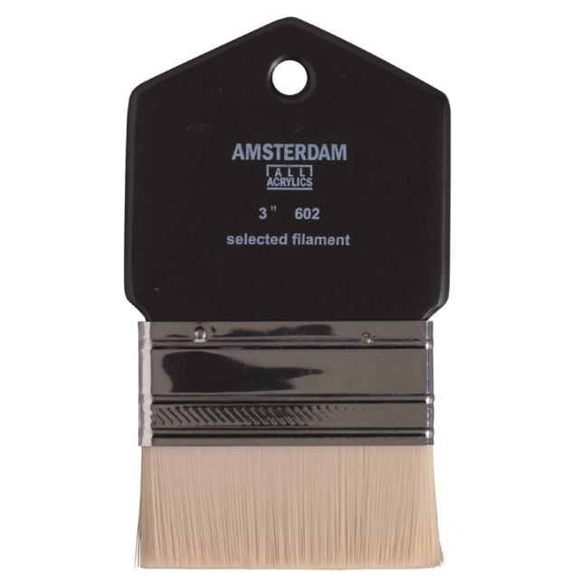 Кисть Amsterdam синтетика №203 плоская серия 602 для акрила широкая купить в художественном магазине ArtCraft.Space