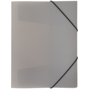 Папка на резинке OfficeSpace А4, 500мкм, серая