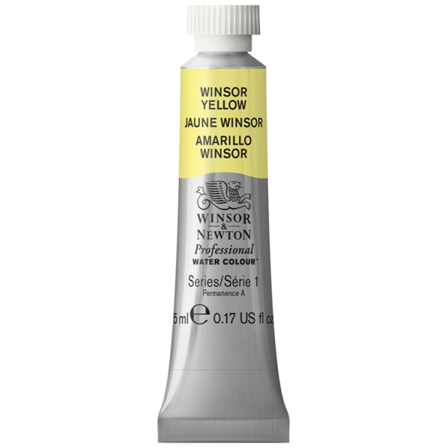 Акварель художественная Winsor&Newton "Professional", 5мл, туба, №730 желтый Акварель художественная Winsor&Newton "Professional", 5мл, туба, №730 желтый