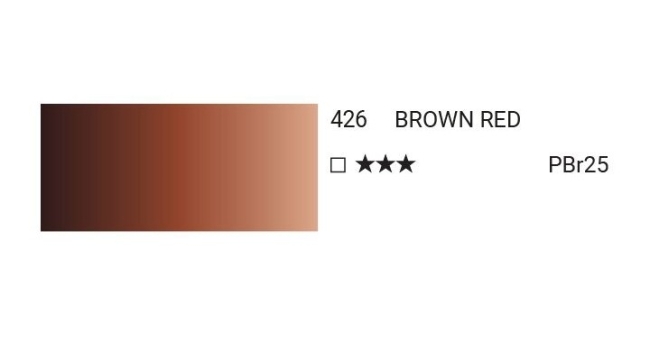 Краска акварельная SH WATER COLOR PRO туба 12мл №426 красно-коричневый  6шт/упак,
