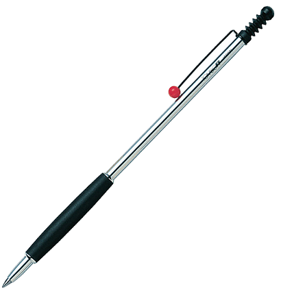 Ручка шариковая автоматическая Tombow ZOOM 707 черная (корпус хромированный, линия 0.7мм) подарочная упаковка
