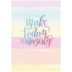 Записная книжка А5 64л. BG "Сегодня удивительный день", матовая ламинация, выб. лак, блок-еженедельник