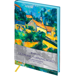 Записная книжка А5 80л. ЛАЙТ, кожзам, Greenwich Line "Vision. Cezanne. Turning Road", тон. блок, цв.