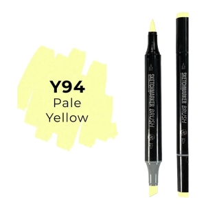 Маркер SKETCHMARKER Brush двухсторонний на спирт.основе цв.Y94 Бледно Желтый Маркер SKETCHMARKER Brush двухсторонний на спирт.основе цв.Y94 Бледно Желтый