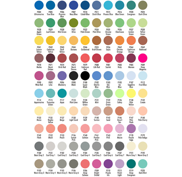 Купить набор маркеров для скетчинга Chartpak AD Markers 100 штук с подставкой для хранения маркеров в интернет-магазине товаров для скетчинга ArtCraft.Space