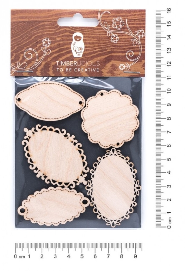 Набор заготовок для декорирования Basic shapes5 фанера 10х14см,