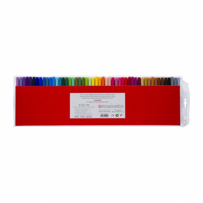 Набор фломастеров Bruynzeel Kids набор 50 штук с классическим пером купить в художественном магазине ArtCraft.Space с доставкой по всему миру