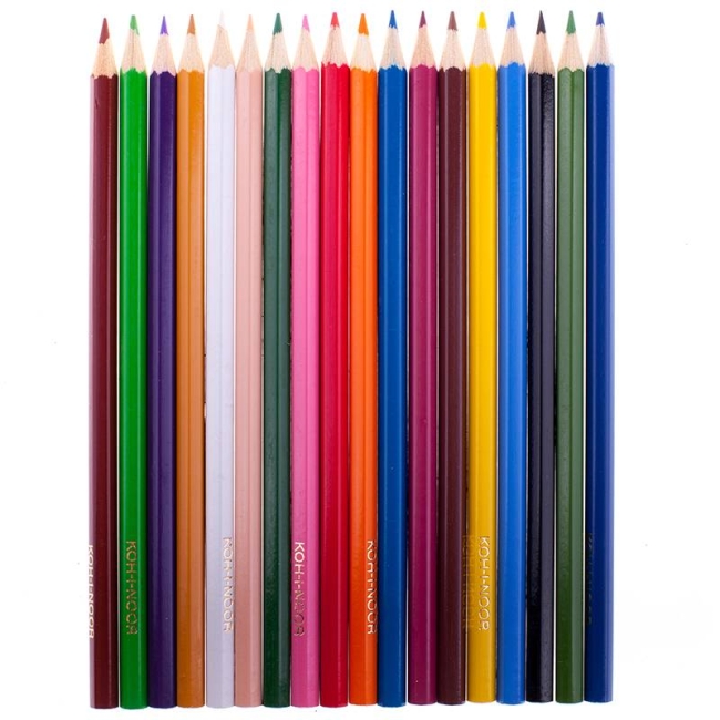 Карандаши цветные Koh-I-Noor Спорт набор 18 цветов купить в художественном магазине ArtCraft.Space