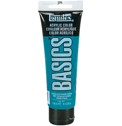Краска акриловая Liquitex Basics №317 зеленый фц 118 мл купить в художественном магазине ArtCraft.Space с доставкой по всему миру