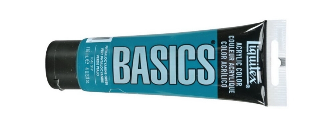 Краска акриловая Liquitex Basics №317 зеленый фц 118 мл купить в художественном магазине ArtCraft.Space с доставкой по всему миру