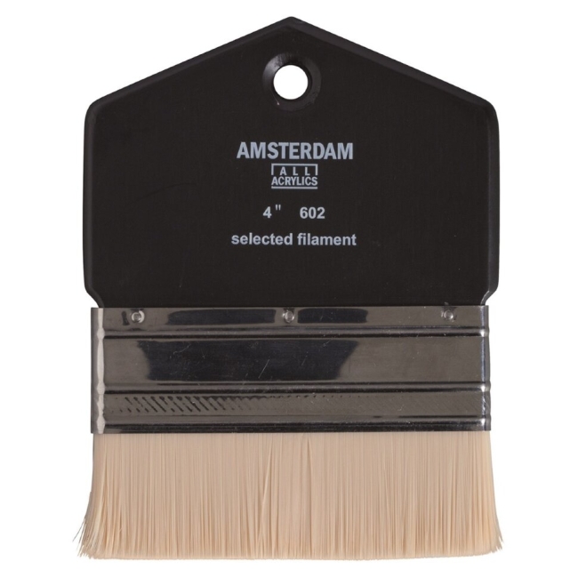 Кисть Amsterdam синтетика №204 плоская серия 602 для акрила широкая купить в художественном магазине ArtCraft.Space