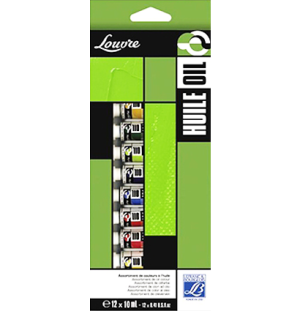 Набор масляных красок LOUVRE 12цв*10мл