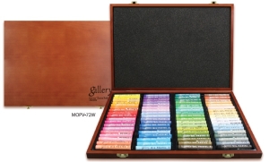 Пастель масляная 72 цвета, мягкая профессиональная, Mungyo в деревянной коробке