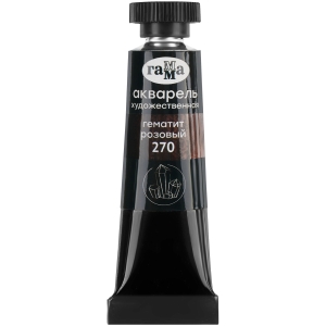 Акварель художественная Гамма "Старый Мастер" гематит розовый, 9мл, туба Акварель художественная Гамма "Старый Мастер" гематит розовый, 9мл, туба