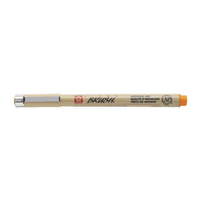 Ручка капиллярная Pigma Brush Оранжевый