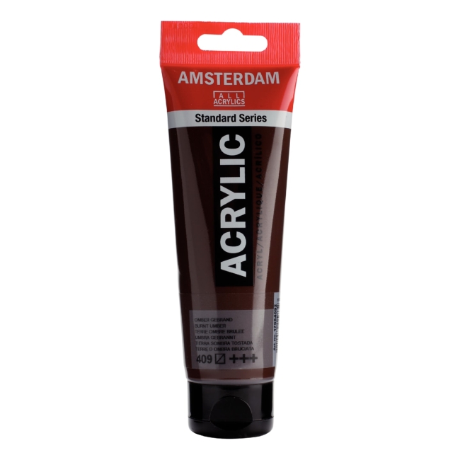 Краска акриловая Amsterdam туба 120мл №409 Умбра жженая
