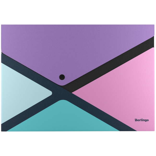 Папка-конверт на кнопке Berlingo "xProject. Color Block" А4, 300мкм, с дизайном Папка-конверт на кнопке Berlingo "xProject. Color Block" А4, 300мкм, с дизайном