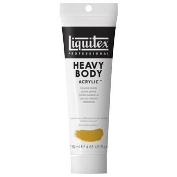 Краска акриловая LIQUITEX Heavy Body туба 59мл №416 оксид желтый,