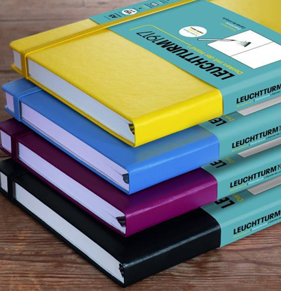 Скетчбук Leuchtturm1917 A5 (21x14.5см.) 150г/м2 - 112 стр., без линовки, твердая обложка, цвет: Черный