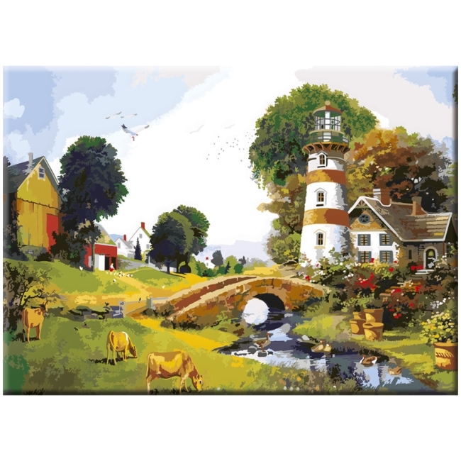 Холст на картоне с эскизом Сонет "Пейзаж", 30*40см Холст на картоне с эскизом Сонет "Пейзаж", 30*40см