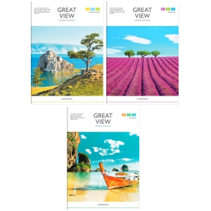 Тетрадь 96л., А4, линия ArtSpace "Природа. Great view"