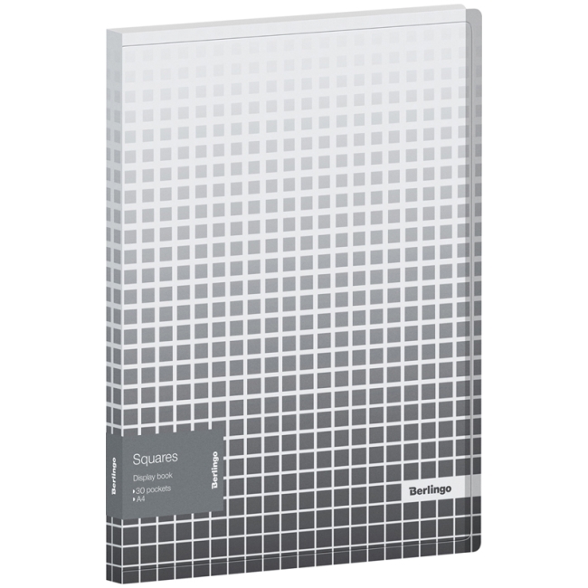 Папка с 30 вкладышами Berlingo "Squares", 17мм, 600мкм, с внутр. карманом, с рисунком Папка с 30 вкладышами Berlingo "Squares", 17мм, 600мкм, с внутр. карманом, с рисунком