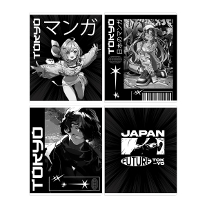 Тетрадь 48л., А5, клетка BG "Аниме. Tokyo"