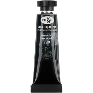 Акварель художественная Гамма "Старый Мастер" гематит черный, 9мл, туба Акварель художественная Гамма "Старый Мастер" гематит черный, 9мл, туба