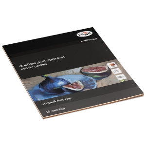 Альбом для пастели, 15л., 250*300мм, на склейке Гамма "Старый Мастер", 160г/м2, ячеистая фактура, 5 цветов, теплые тона Альбом для пастели, 15л., 250*300мм, на склейке Гамма "Старый Мастер", 160г/м2, ячеистая фактура, 5 цветов, теплые тона