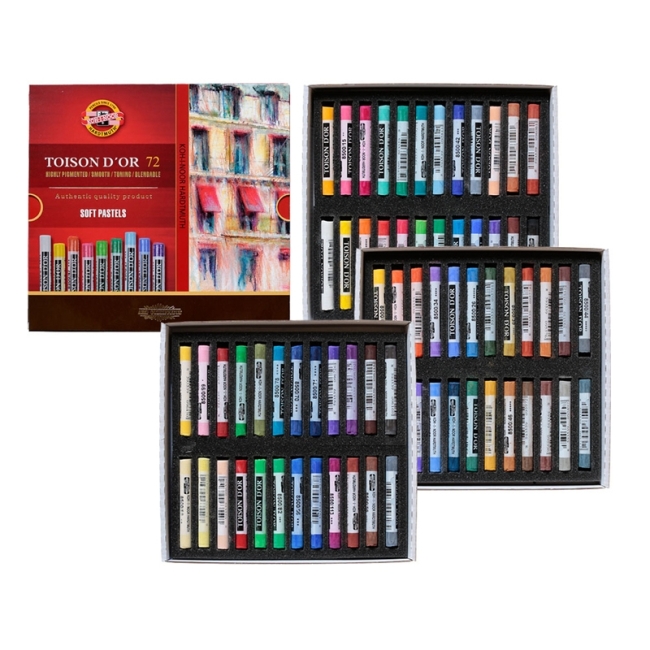 Пастель сухая художественная TOISON D`OR SOFT 8517 72цв картон.упак.