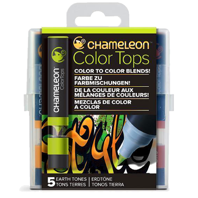 Набор цветовых блендеров "Chameleon" Earth Tones, оттенки земли 5 шт.