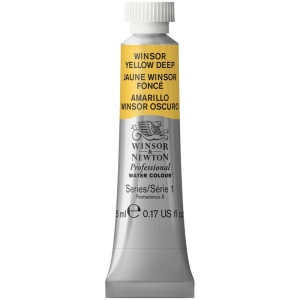 Акварель художественная Winsor&Newton "Professional", 5мл, туба, сер.1 №731  желтый насыщенный (Винзор)