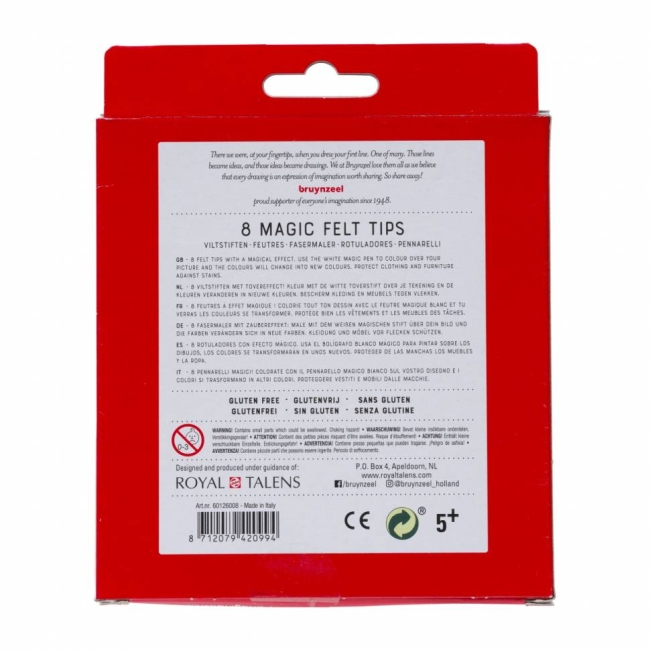 Фломастеры с меняющимся цветом Bruynzeel Kids Magic набор 8 штук купить в художественном магазине ArtCraft.Space с доставкой по всему миру