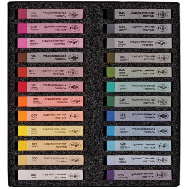 Пастель художественная Гамма "Старый мастер", 24 цвета, картон. упак.