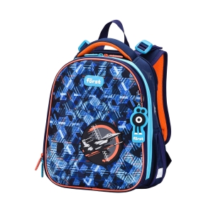 Ранец Forst F-Top "Orange Plane" 36*28*15см, 2 отделения, 2 кармана, анатомическая спинка