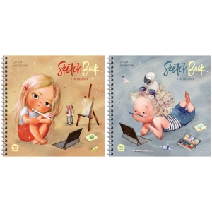 Скетчбук 80л., 190*190 ArtSpace "My inspiration", на гребне, офсет, 120г/м2