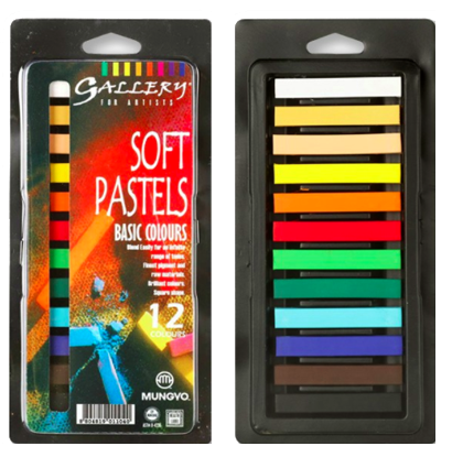 Пастель Mungyo Artists Soft Pastel сухая квадратная 12 цветов (основные) купить в художественном магазине ArtCraft.Space с доставкой по всему миру