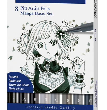 Набор линеров и брашпенов "Манга Базовый" Faber-Castell Pitt Artist Pen 8 штук купить в магазине маркеров ArtCraft.Space с доставкой по РФ и СНГ Набор линеров и брашпенов "Манга Базовый" Faber-Castell Pitt Artist Pen 8 штук купить в магазине маркеров ArtCraft.Space с доставкой по РФ и СНГ