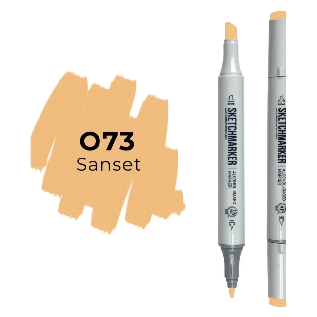 Маркер SKETCHMARKER двухсторонний на спирт.основе цв.O73 Закат