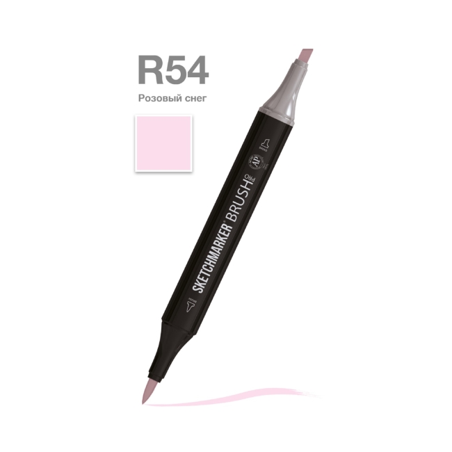 Маркер SKETCHMARKER Brush двухсторонний на спирт.основе цв.R54 Розовый снег