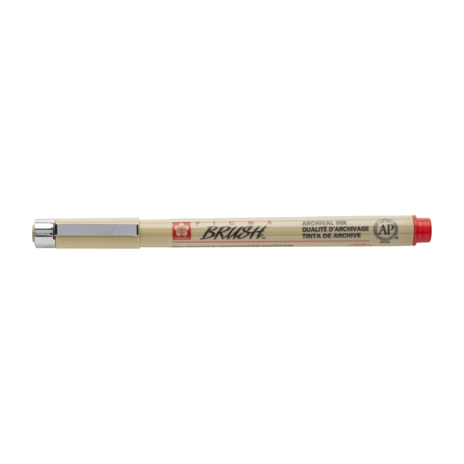 Ручка капиллярная Pigma Brush Красный