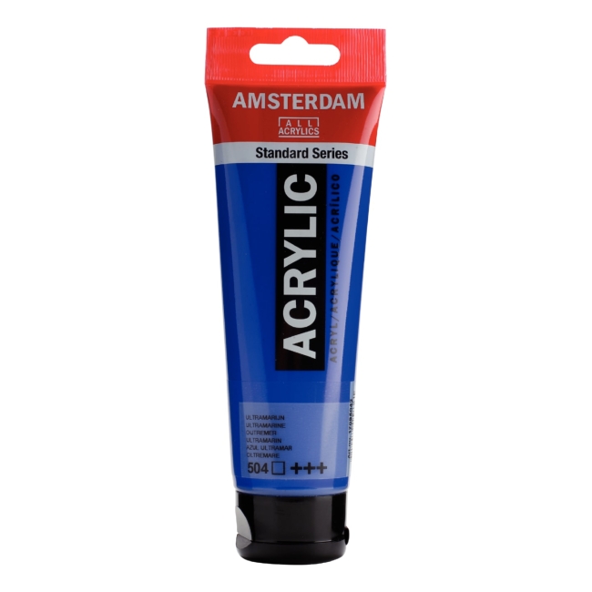 Краска акриловая Amsterdam туба 120мл №504 Ультрамарин
