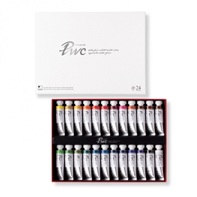 Набор акварельных красок ShinHan PWC 24 цв. по 15мл в картонной упаковке Набор акварельных красок ShinHan PWC 24 цв. по 15мл в картонной упаковке