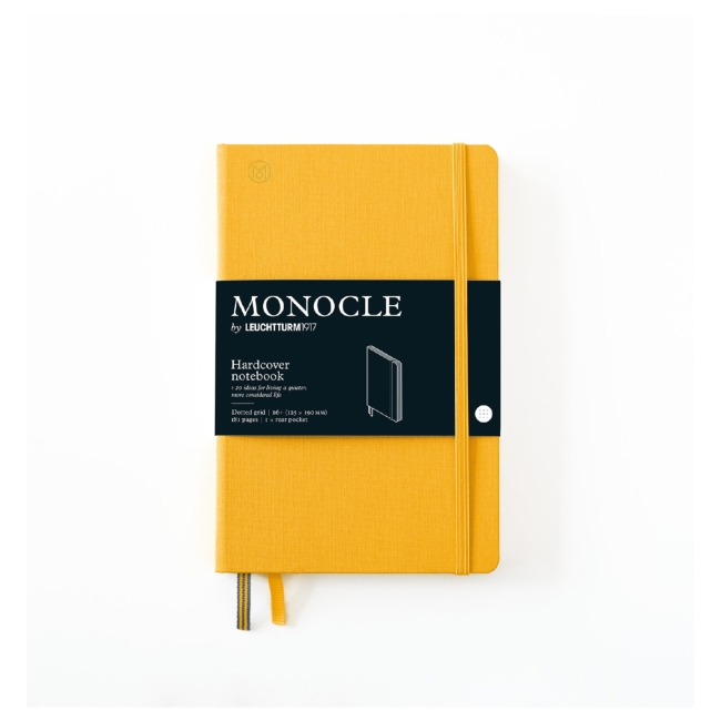 Блокнот Leuchtturm1917 Monocle B6+ (12.5x19см.) 80г/м2 - 192 стр. в точку, твердая обложка, цвет: Желтый
