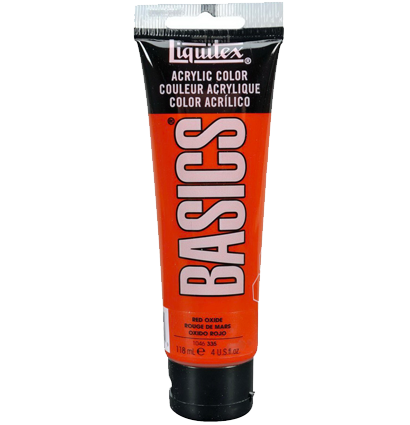 Краска акриловая Liquitex Basics №335 оксид красный 118 мл купить в художественном магазине ArtCraft.Space с доставкой по всему миру