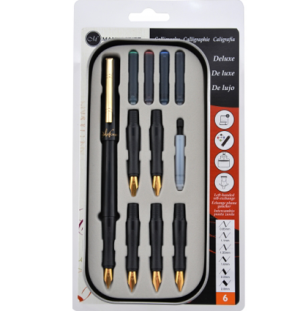 Набор пишущих узлов Manuscript Deluxe 6 с аксессуарами в пенале блистер,