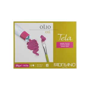 Блок для масла Tela 300г/м.кв 30x40см структура холста 10л склейка по 4 сторонам