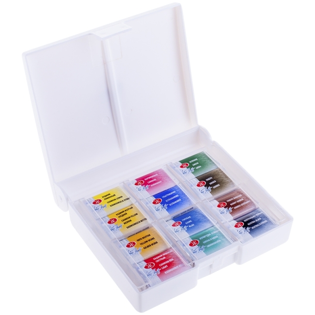 Акварель Белые ночи, художественная, 12 цветов, пластик